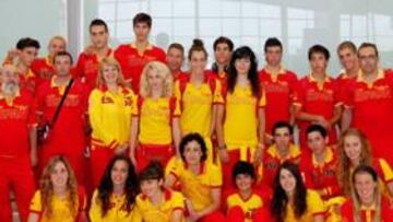 Una parte de la Selección española desplazada a Singapur.