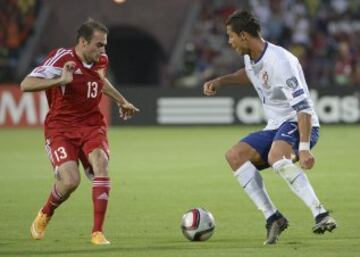 Cristiano Ronaldo y Kamo Hovhannisyan.