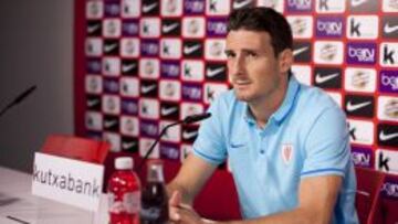 Aduriz, en sala de prensa.