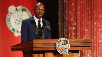 Ray Allen, miembro de la clase 2018 del Basketball Hall of Fame de Springfield, Massachusetts. 