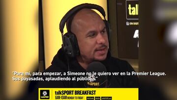La crítica más dura al Atlético y a Simeone en la radio inglesa que roza de cerca la falta de respeto