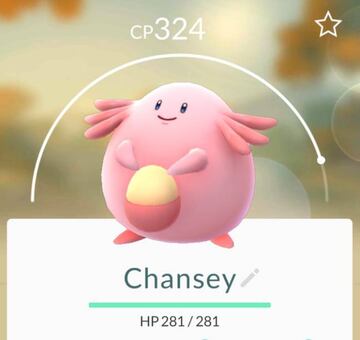 Chansey, uno de los Pok&eacute;mon rosa que m&aacute;s aparecer&aacute; en estos d&iacute;as por GO