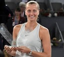 Kvitova, triplete en el décimo aniversario del torneo WTA