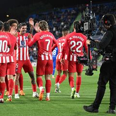 Octava vez que el Atlético pasa de los 100 goles en un año