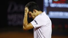 Tenis, Chile Dove MenCare Open
 ATP 250 de Santiago.
 El tenista  Christian Gar&iacute;n de Chile lamenta perder el punto contra  Thiago Seyboth Wild de Brasil durante el ATP 250 Chile Dove MenCare Open Santiago, Chile.
 28/02/2020
 Felipe Zanca/Photospor