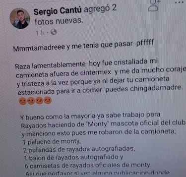 Mascota de Rayados de Monterrey habría sido robada