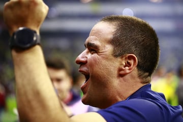 Andre Soares Jardine head coach of America during the final second leg match between America and Cruz Azul as part of the Torneo Clausura 2024 Liga BBVA MX at Azteca Stadium on May 26, 2024 in Mexico City, Mexico.