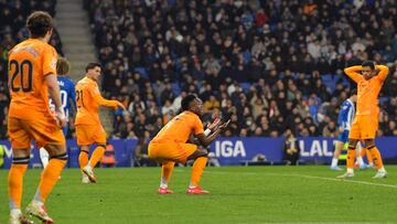 Carlos Romero, who could have been sent off for fouling Kylian Mbappé, scored the only goal as Real Madrid lose in Barcelona.