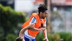 Falcao Garc&iacute;a durante un entrenamiento del Chelsea. 