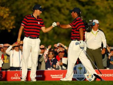 Spieth y Reed, la pareja estrella de EE UU. 