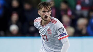 Fabián Ruiz en el Noruega-España de clasificación para la Eurocopa 2020.