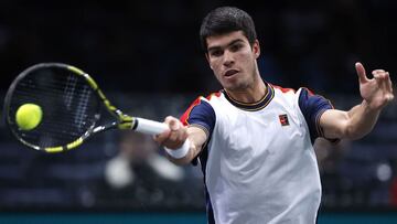 Carlos Alcaraz, ante Herbert, en París-Bercy.