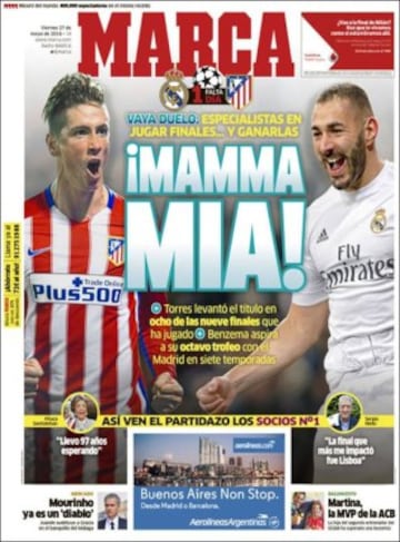 Portadas de la prensa mundial