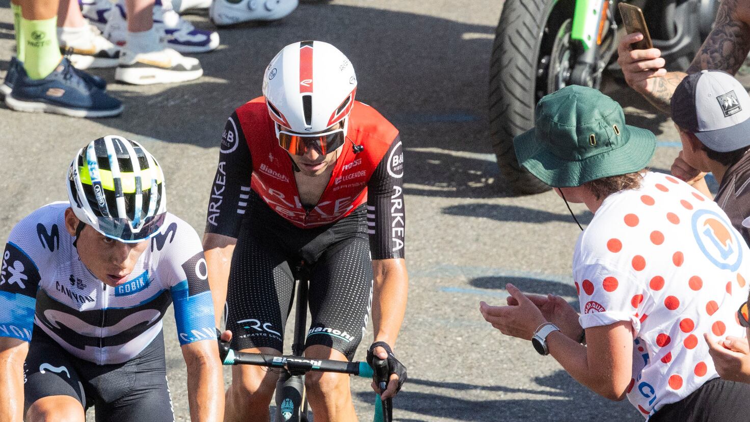 Los españoles en el Tour: Cristian Rodríguez y Raúl García Pierna dan la cara