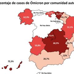 La incidencia se desboca: ¿en qué comunidades de España es Ómicron dominante?