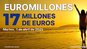 Euromillones: comprobar los resultados del sorteo de hoy, martes 1 de abril