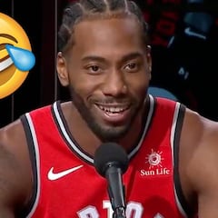 La peculiar risa de Kawhi Leonard que está arransando en Twitter