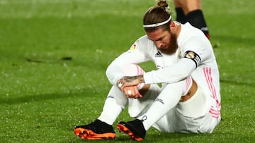 Sergio Ramos, durante un partido ante el Athletic.