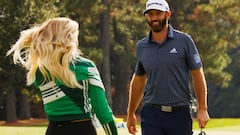 Dustin Johnson y su pareja Paulina Gretzky.