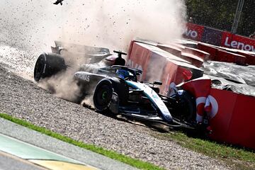 El accidente de Russell marcó el final de carrera, se decidió desde dirección de carrera aplicar el "Virtual Safety Car" en las dos últimas vueltas, decisión que ayudó a Sainz a tener un final de carrera más plácido. 