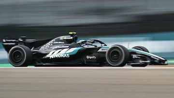 El Mercedes de Kimi Antonelli, ganador del GP de Japón en Suzuka.