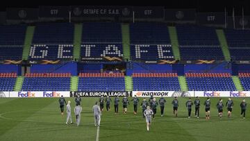 Entrenamiento del Ajax en el Coliseum