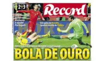 Portugal clama por el Balón de Oro a Cristiano: "Colosal"