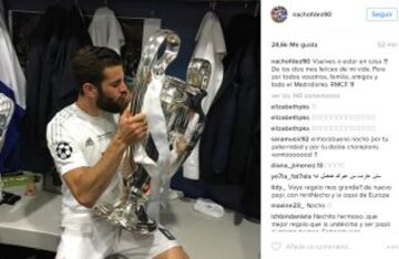 La celebración de los jugadores del Real Madrid en las redes sociales