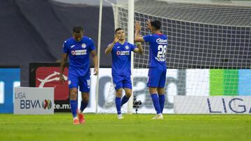 Orbelin Pineda celebrates his goal 1-0 of Cruz Azul during the game Cruz Azul vs Tijuana, corresponding to the 17th round match of the Torneo Guard1anes Clausura 2021 of the Liga BBVA MX, at Azteca Stadium, on May 01, 2021.
<br><br>
Orbelin Pineda celebra su gol 1-0 de Cruz Azul durante el partido Cruz Azul vs Tijuana, correspondiente a la Jornada 17 del Torneo Clausura Guard1anes 2021 de la Liga BBVA MX, en el Estadio Azteca, el 01 de Mayo de 2021.