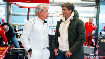 Los Sainz, en Fiorano.