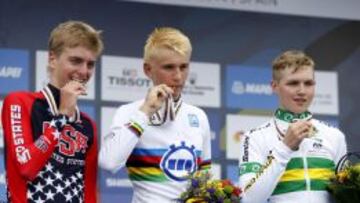 El alemán Kamna domina en la contrarreloj júnior del Mundial