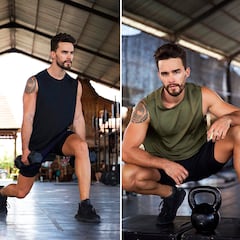 La camiseta de tirantes de secado rápido para hombre ideal para entrenar