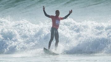 PRAIA DE DONI&Atilde;OS, GALICIA , SPAIN - MAY 14 : Yago Dominguez (EUK) winner of  the Cabreiroa Junior Pro Ferrol May 14, 2022 at Praia de Doni&Atilde;&plusmn;os, Galicia, Spain.(Photo by Damien Poullenot/World Surf League)