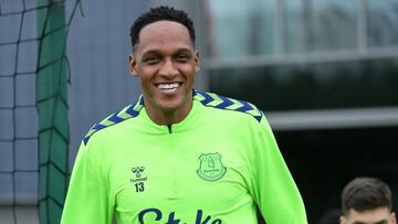 Yerry Mina, defensa colombiano de Everton