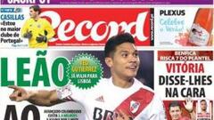 Teo Gutiérrez viaja a Lisboa y se roba la portada de los diarios