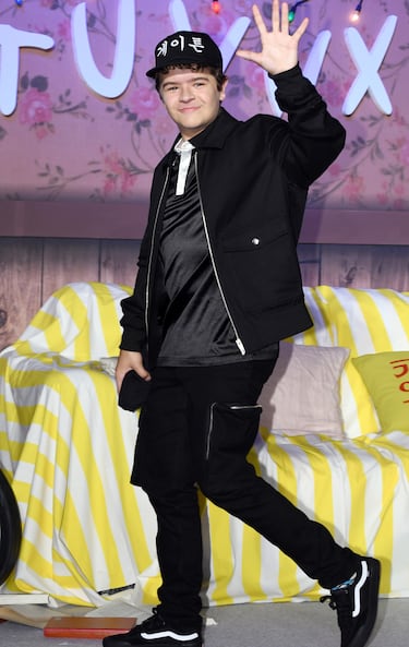 El actor que interpreta a Dustin Henderson en 2019. 