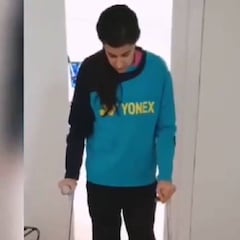 Carolina Marín muestra los progresos de su recuperación