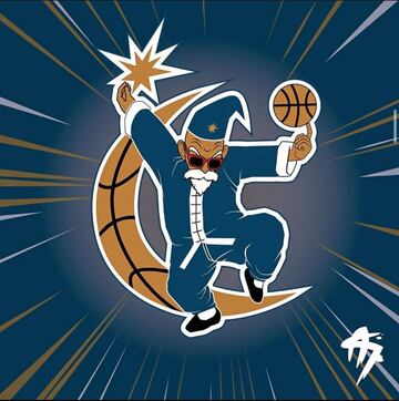 El incre¨ªble resultado de mezclar los logos de la NBA con Dragon Ball