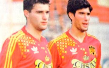 Fueron parte de Unión Española en los '90. Ambos se formaron en el Real Madrid.