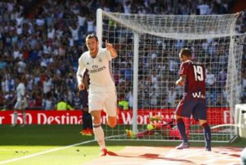 Gareth Bale celebra el 1-1.