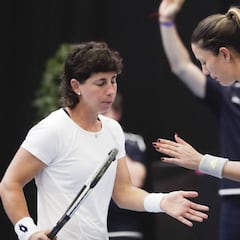 Muguruza: "Carla ha jugado increíble, nos dio la oportunidad"