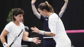 Muguruza: "Carla ha jugado increíble, nos dio la oportunidad"