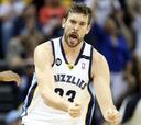 La energía de un gran Marc Gasol levanta a los Memphis Grizzlies