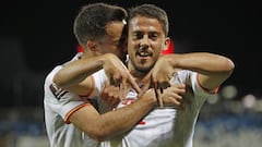 Fornals celebra su gol en la victoria de Espa&ntilde;a en Kosovo.
