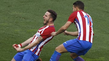 Saúl fue el que más kilómetros corrió del partido, un total de 12,51 kilómetros y remató dos veces: una al palo y la otra terminó en gol.