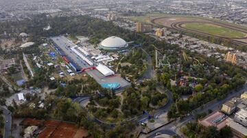Vista aérea del ePrix de Santiago.