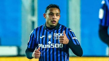 Luis Muriel en un partido del Atalanta en la Serie A