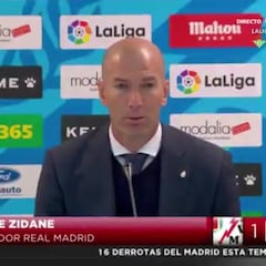 Zidane explota: "Hay que pedir perdón, que se acabe esto yo"