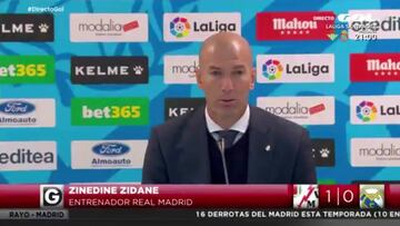 Zidane explota: "Hay que pedir perdón, que se acabe esto yo"