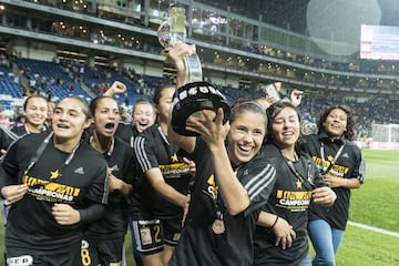 Action photo during the Monterrey vs Tigres match corresponding to the Final Round of the 2018 Clausura of the MX Women's League, at the BBVA Bancomer Stadium.



Foto de acci&#xf3;n durante el partido Monterrey vs Tigres correspondiente a la Final de vuelta del Torneo Clausura 2018 de la Liga Femenil MX, en el Estadio BBVA Bancomer.